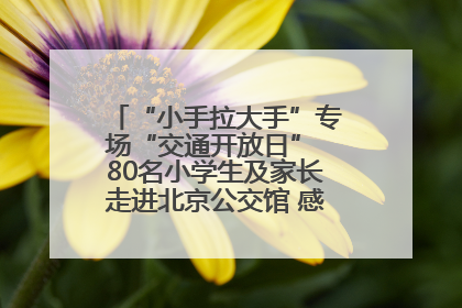 “小手拉大手”专场“交通开放日” 80名小学生及家长走进北京公交馆 感受百年公交文化